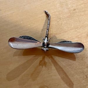 Sterling silver dragon fly pin.